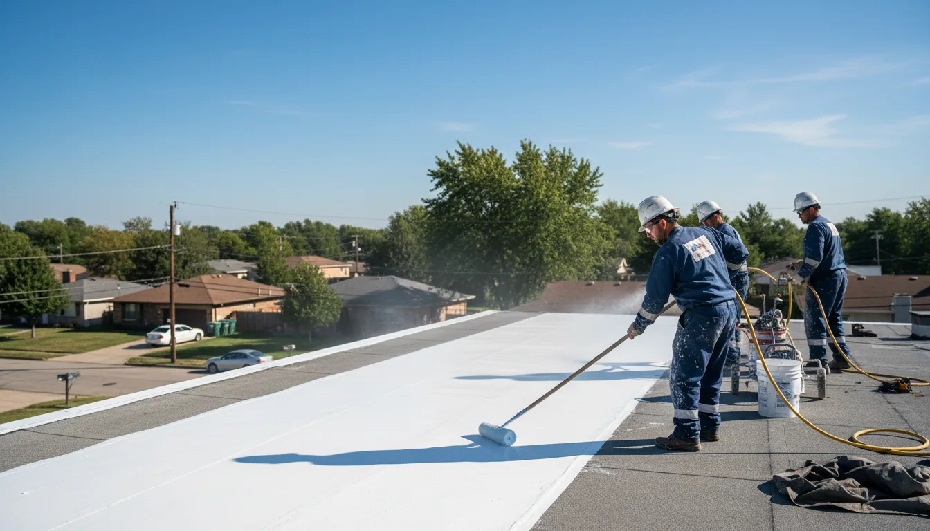 Commercial roof coating in Woodway, TX near me